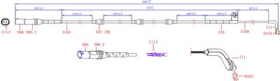 предупредителен контактен сензор, износване на накладките Hi-Q SWS1619