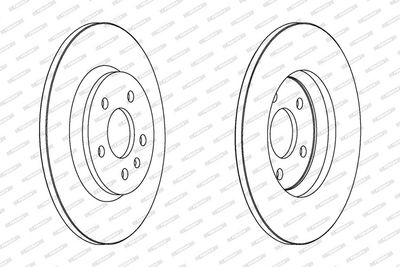 BREMSSCHEIBE FERODO DDF1666C 1