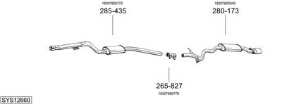 SISTEM DE ESAPAMENT BOSAL SYS12660