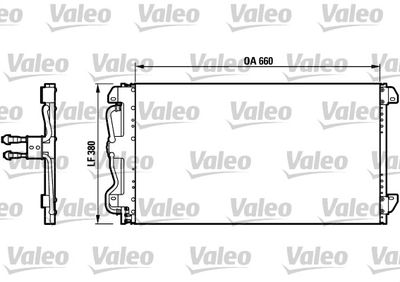 VALEO 816991 Радіатор кондиціонера для CHRYSLER (Крайслер)