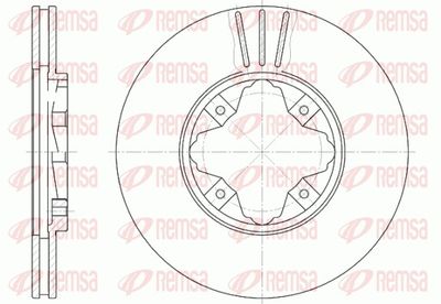 спирачен диск REMSA 6485.10