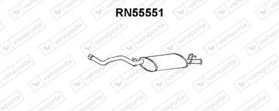 Глушитель выхлопных газов конечный VENEPORTE RN55551 для RENAULT 9