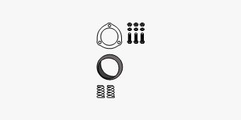 Монтажный комплект, катализатор HJS 82 32 6976 для FIAT PANDA