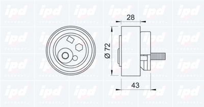 ROLA INTINZATOR CUREA DISTRIBUTIE IPD 153228 1