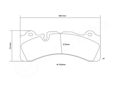 SET PLACUTE FRANA DE PERFORMANTA BREMBO 07B31458 2