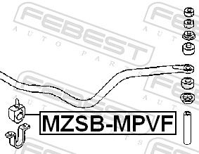 BUCSA BARA STABILIZATOARE FEBEST MZSBMPVF 1