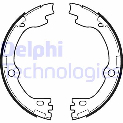 Bromsbackar, sats, parkeringsbroms DELPHI LS2119