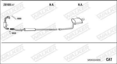 Изпускателна система WALKER MNK034923