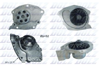 Water Pump, engine cooling R232
