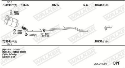 Изпускателна система WALKER VOK010289