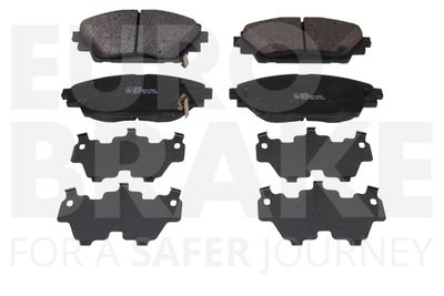 Комплект тормозных колодок, дисковый тормоз EUROBRAKE 5502223261 для MAZDA CX-3