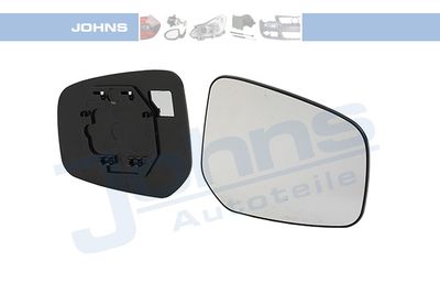 Зеркальное стекло, наружное зеркало JOHNS 52 08 38-80 для MITSUBISHI MIRAGE