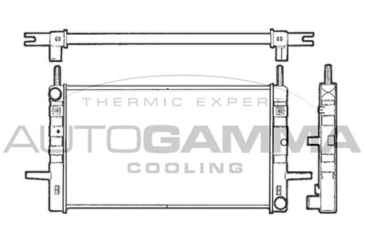Радиатор, охлаждение двигателя AUTOGAMMA 100374 для FORD P