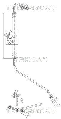 Wąż hydrauliczny, system kierowania TRISCAN 851629023