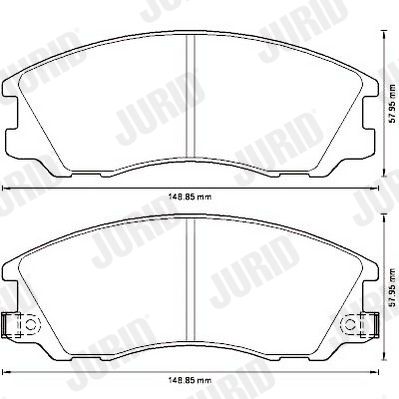 Brake Pad Set, disc brake 572540J