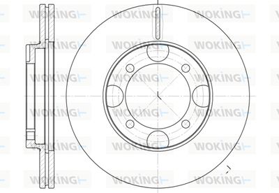 WOKING D6827.10 Тормозные диски для HYUNDAI LANTRA I (J-1) 1.5 i.e.