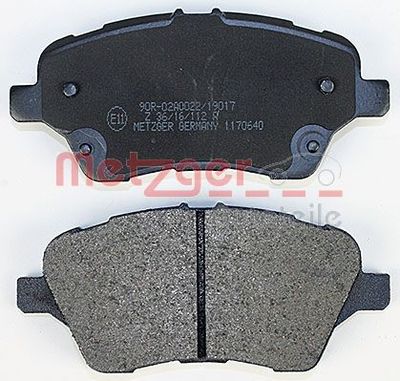 SET PLACUTE FRANA FRANA DISC METZGER AUTOTEILE 1170640 2