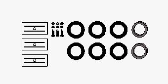 Zestaw montażowy, układ wydechowy HJS 82 13 6312