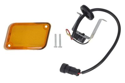 Controlelampje, zijkant Links (kleur van het glas: oranje, R10W, met lampvoet)