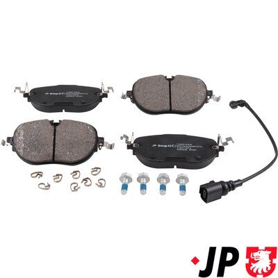 комплект спирачно феродо, дискови спирачки JP GROUP 1163614400
