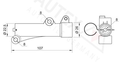 AMORTIZOR VIBRATII CUREA DISTRIBUTIE AUTEX 612024 1