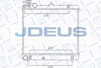 Радиатор, охлаждение двигателя JDEUS 054M40 для HYUNDAI ATOS