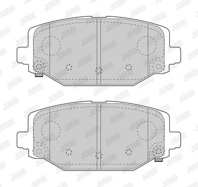 BREMSBELAGSATZ SCHEIBENBREMSE JURID 573412J 1