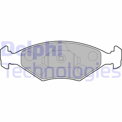 Комплект тормозных колодок, дисковый тормоз DELPHI LP1854 для FIAT PALIO