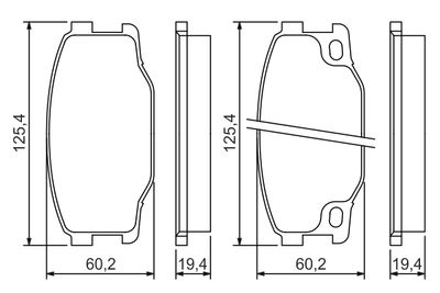 Brake Pad Set, disc brake 0 986 494 442