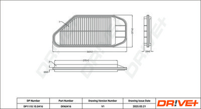 LUFTFILTER DR!VE+ DP1110100416 7