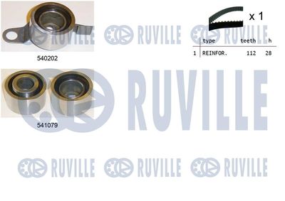 Комплект ремня ГРМ RUVILLE 550158 для HONDA ACCORD