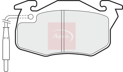 APEC Brake Pad Set, disc brake PAD712