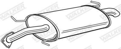WALKER - Koncový tlmič výfuku MITSUBISHI , 22695