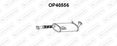 Глушитель выхлопных газов конечный VENEPORTE OP40556 для OPEL FRONTERA