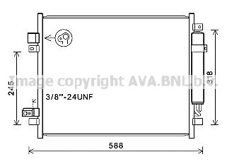 Конденсатор, кондиционер AVA QUALITY COOLING DN5428D для NISSAN NOTE