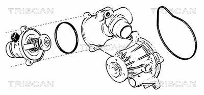 POMPă DE APă RăCIRE MOTOR TRISCAN 860011016 1