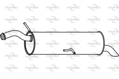 FENNO P4683 Глушитель выхлопных газов  для PEUGEOT 308 SW I (4E_, 4H_) 1.6 16V