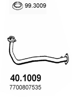 Rura wydechowa ASSO 40.1009