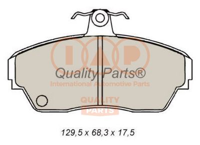 Комплект тормозных колодок, дисковый тормоз IAP QUALITY PARTS 704-22020 для TATA TELCOLINE