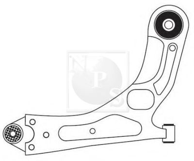 NPS D421O25 Рычаг подвески  для CHEVROLET AVEO Наклонная задняя часть (T300) 1.4