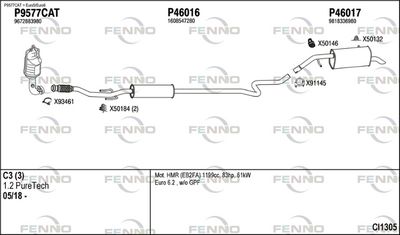 Układ wydechowy FENNO CI1305