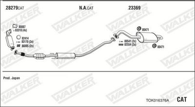 Изпускателна система WALKER TOK016376A