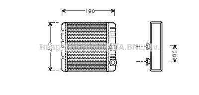 AVA QUALITY COOLING BWA6211 Радиатор печки  для BMW X3 (Бмв X3)