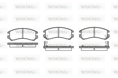 Комплект тормозных колодок, дисковый тормоз WOKING P3193.02 для SUZUKI SWIFT