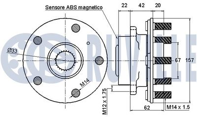 SET RULMENT ROATA RUVILLE 221580 1