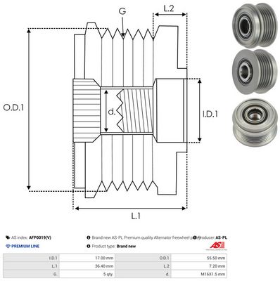 SISTEM ROATA LIBERA GENERATOR AS-PL AFP0019V 3