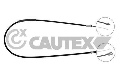 Тросик, cтояночный тормоз CAUTEX 038518 для CITROËN EVASION