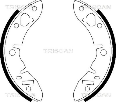 Комплект тормозных колодок TRISCAN 8100 17033 для AUSTIN MINI