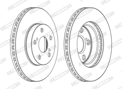 BREMSSCHEIBE FERODO DDF1886C 1