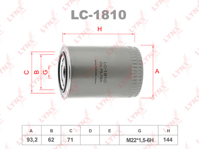 LC-1810 LYNXauto Масляный фильтр